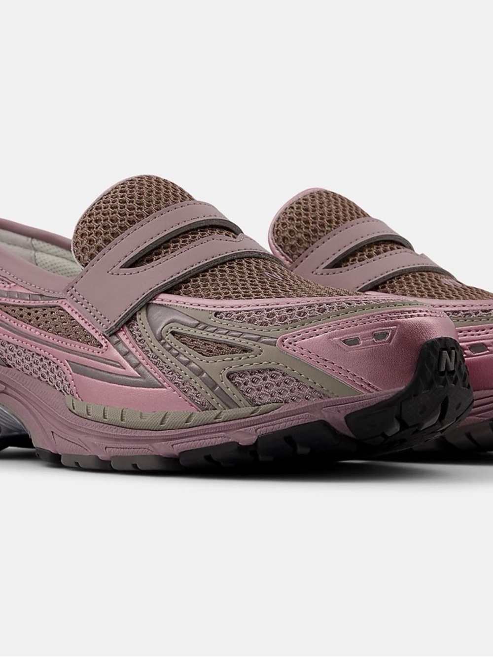 New Balance Pink Metallic Slip-On Sneakers - Picture 3 of 5
